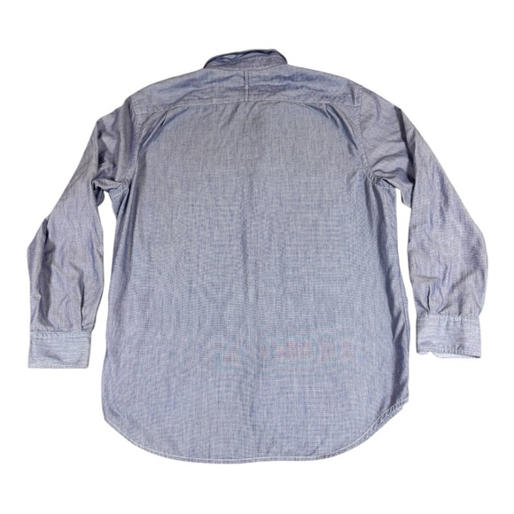 Banana Republic Men’s Custom 078 Wash Shirt Camden Fit Button Down Blue Large - Picture 2 of 12